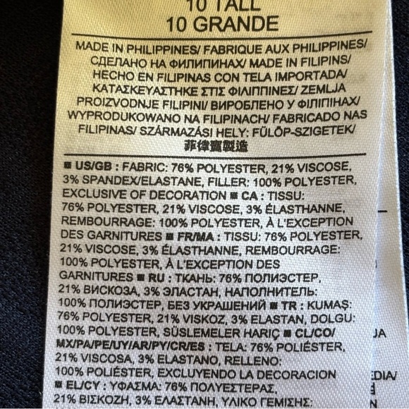 Banana Republic 10 fit and flare navy blue textured knit dress - Picture 5 of 10